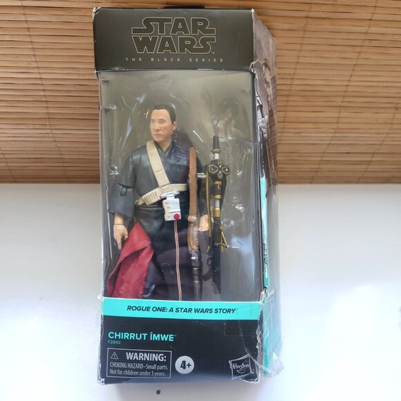 Star Wars Chirrut Imwe Figurine the Black Series Rouge One A Star Wars Story - Picture 9 of 12